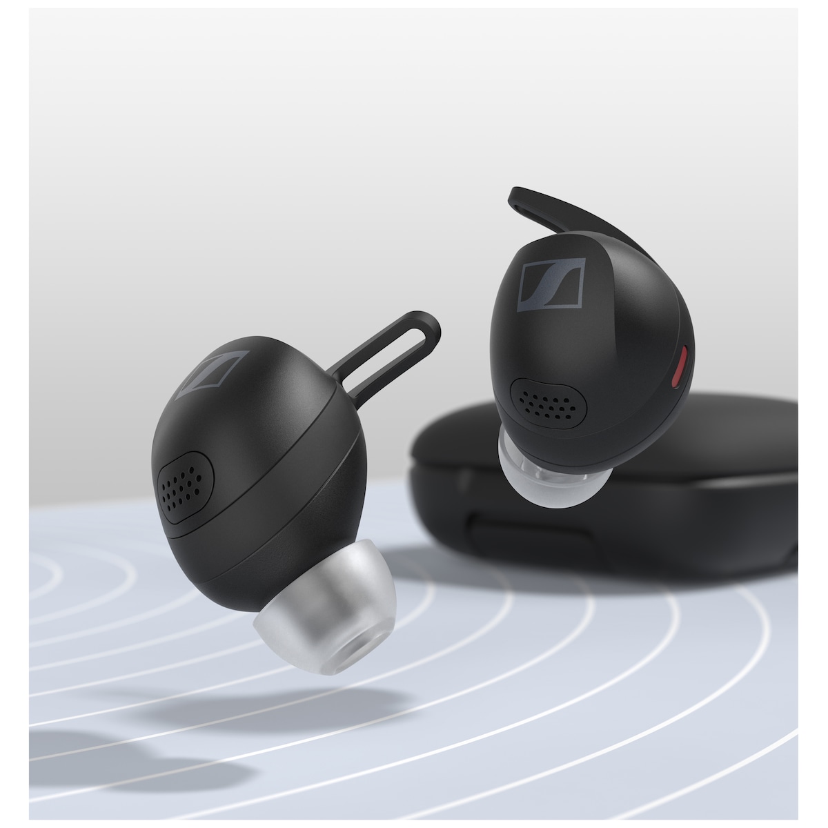 Sennheiser Momentum Sport helt trådløs in-ear hodetelefoner (sort)