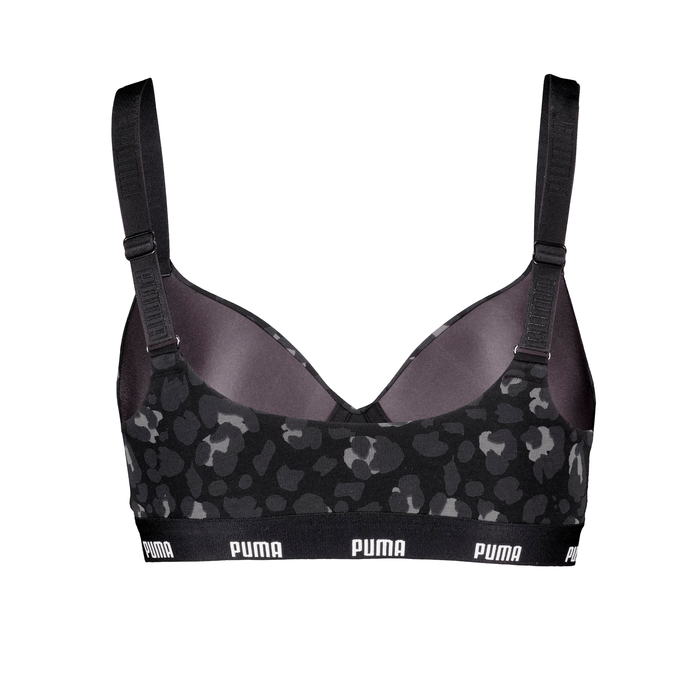 PUMA Sport-Bustier »WOMEN PRINTED PADDED TOP«, elastisch, Animal-Print