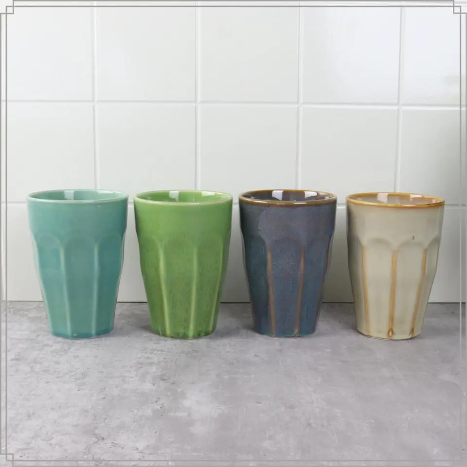 OTIX Cappuccino Mokken 330 ml Koffietassen Latte Macchiato Glazen Set van 4