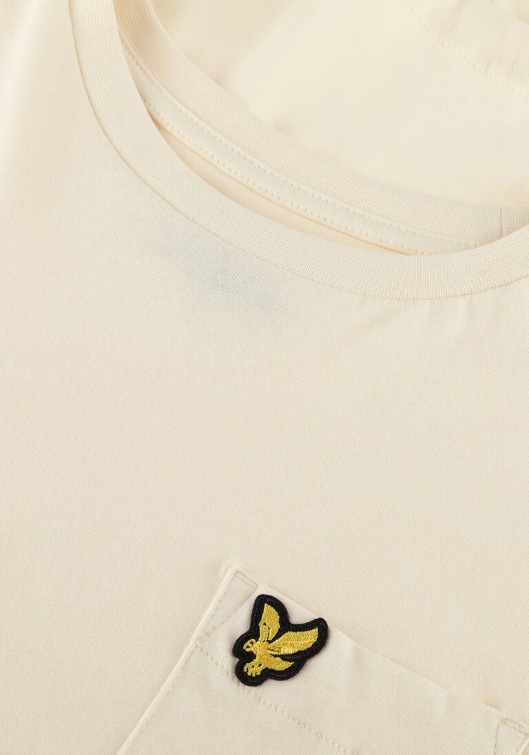 LYLE & SCOTT beige lyle & scott t-shirt pocket tee