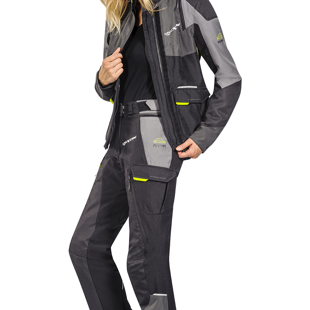 Ixon - Veste femme Balder Lady Noir / Gris / Jaune