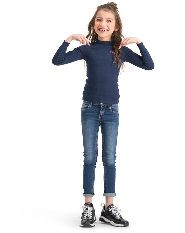 Langarm-Shirt G-BASIC in dark blue