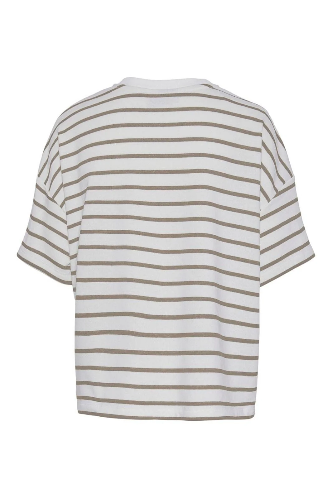 Pieces Pcchilli Summer 2/4 Sweat Stripe 4476189 cloud dancer silver mink