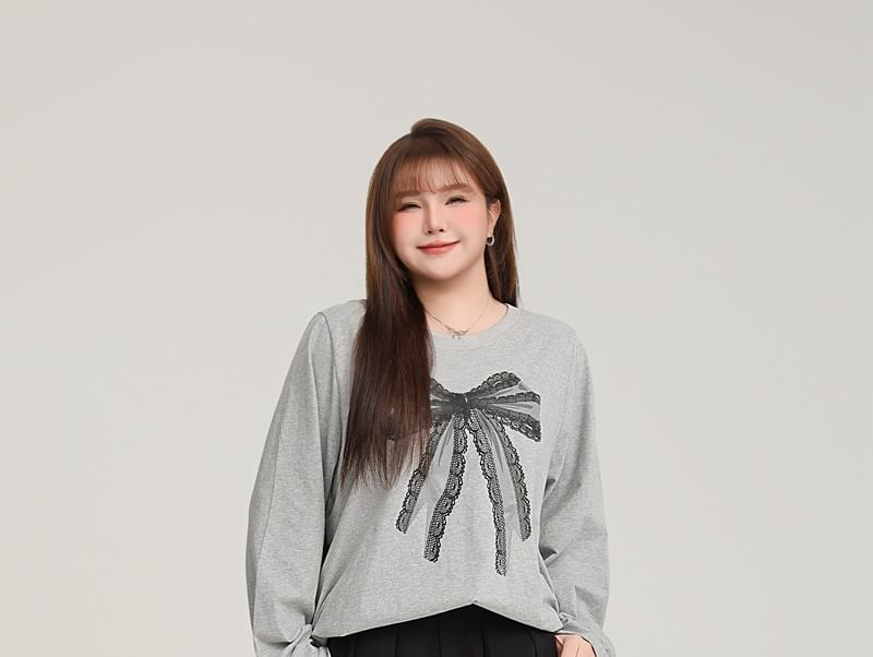 Telipino - Plus-size hoge taille effen wijde broek