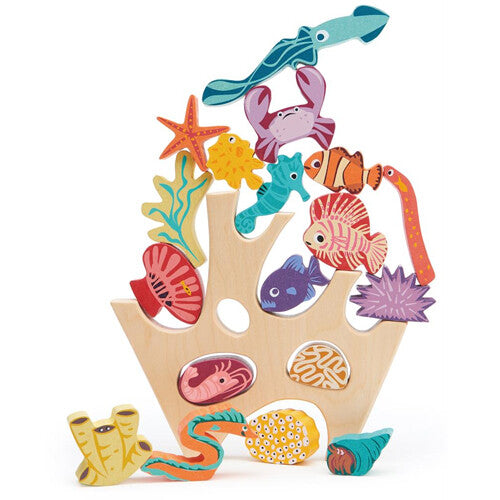 Tender leaf toys stapelspeelgoed zeedieren