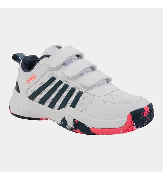 K-Swiss COURT EXPRESS 2 STRAP 54495129M WHITE-STARGAZER-NEON-BLAZE
