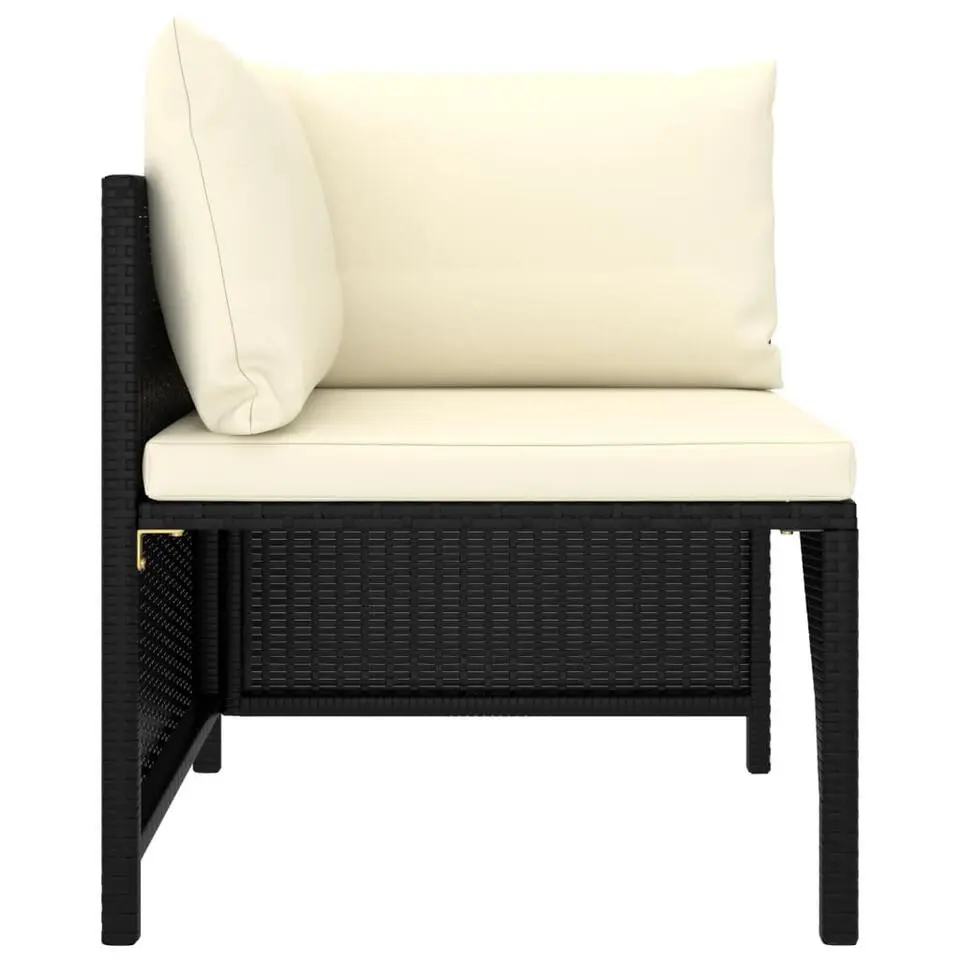 vidaXL - Tuinstoel - Zwart - Rattan