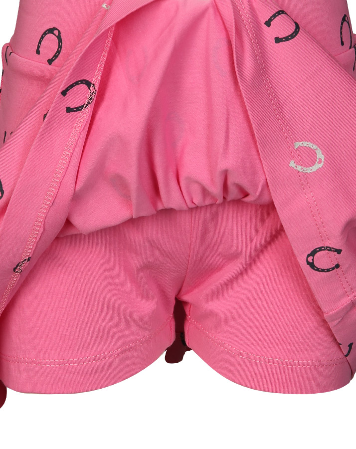Jersey-Rock RIDING ALLOVER mit Innenshorts in pink