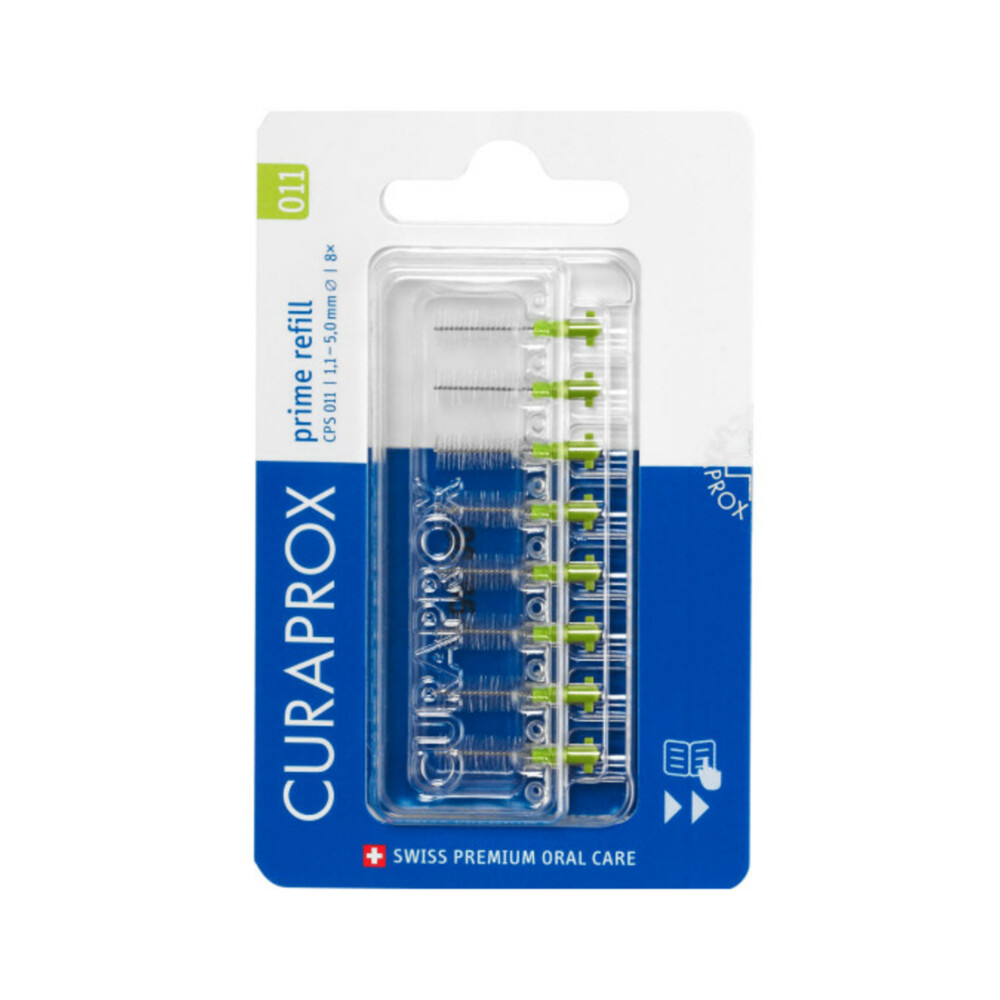 Curaprox Interdentale Rager Prime Navulling CPS 011 Groen 5,0mm8 stuks