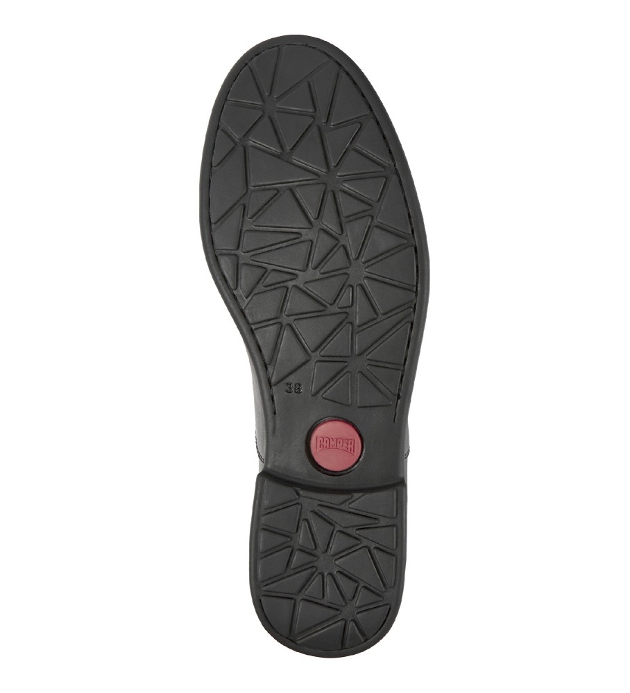 Sapatos de couro preto Camper 1913
