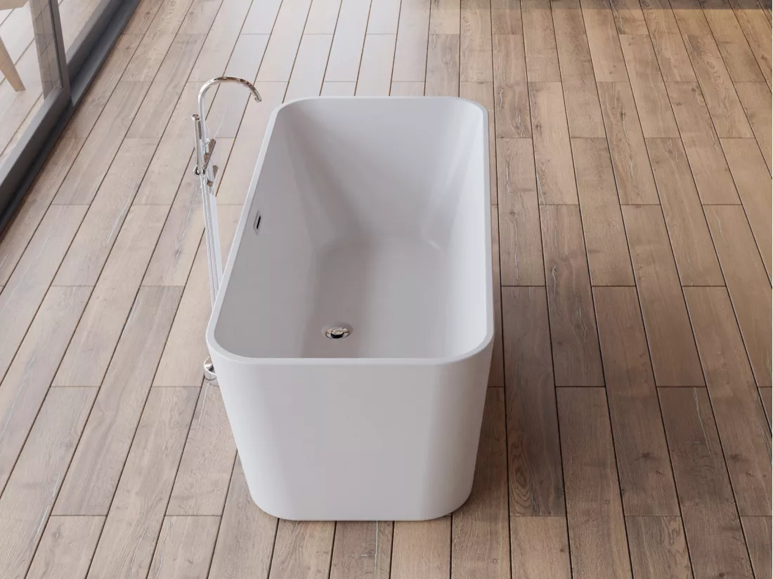Baignoire îlot rectangulaire STELLAR L. 170 x l. 75 cm, by SPALINA