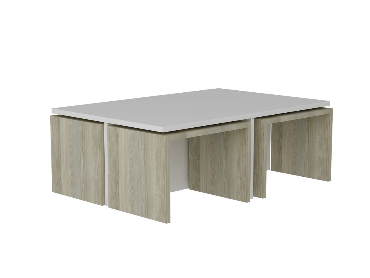 Couchtisch Chest Weiß Cordoba Farbvariante: Rot, Größe: XL