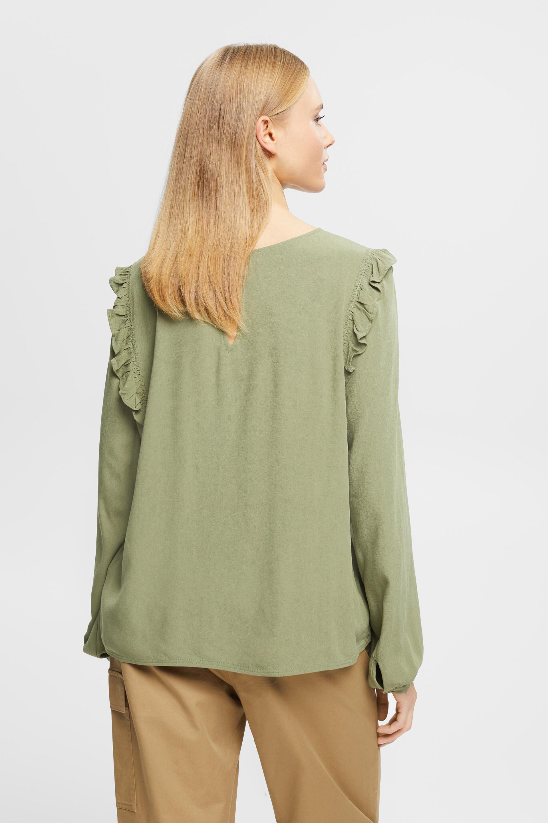 Blouse à effet froncé