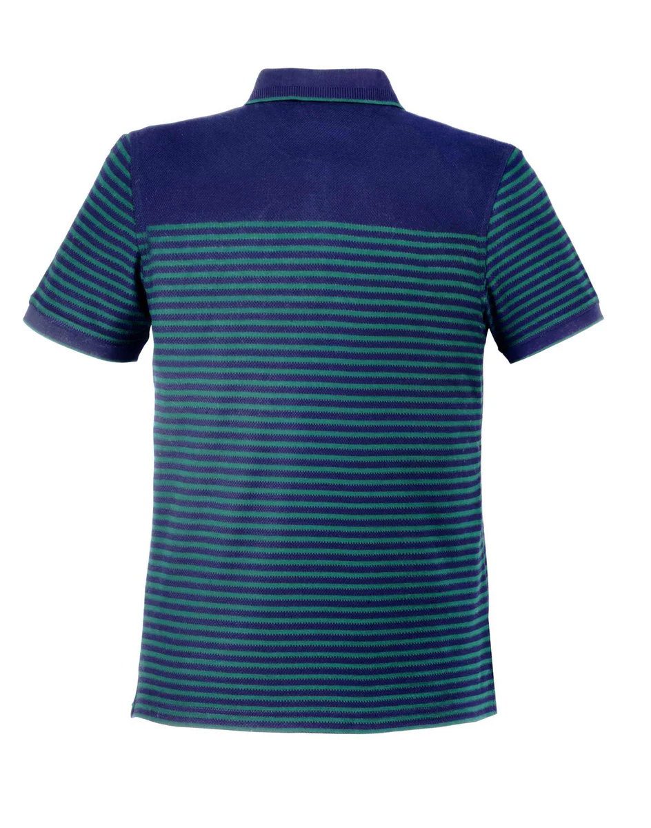 Polo jacquard vert