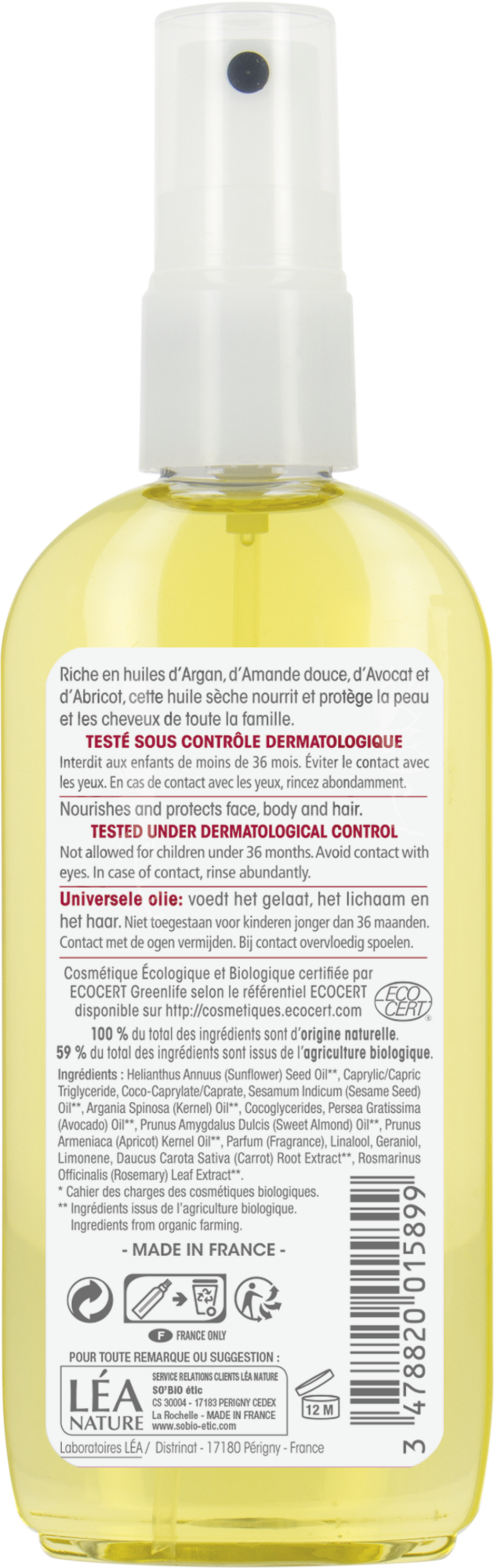 LÉA NATURE SO BiO étic  Argan Universal-Öl, 100 ml