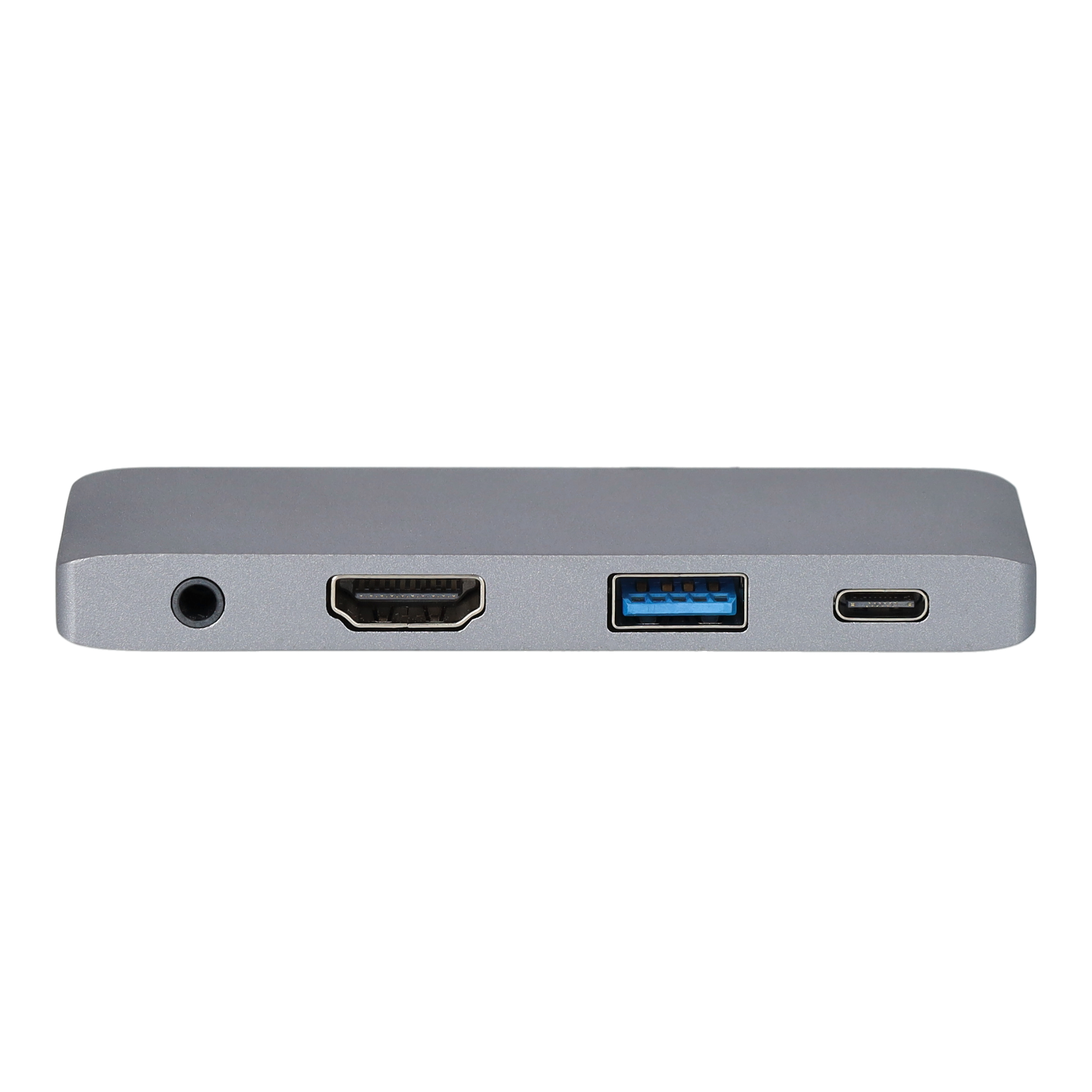 USB C auf 3.5mm Klinke / USB A / HDMI / USB C Hub Adapter für iPad Pro - Grau