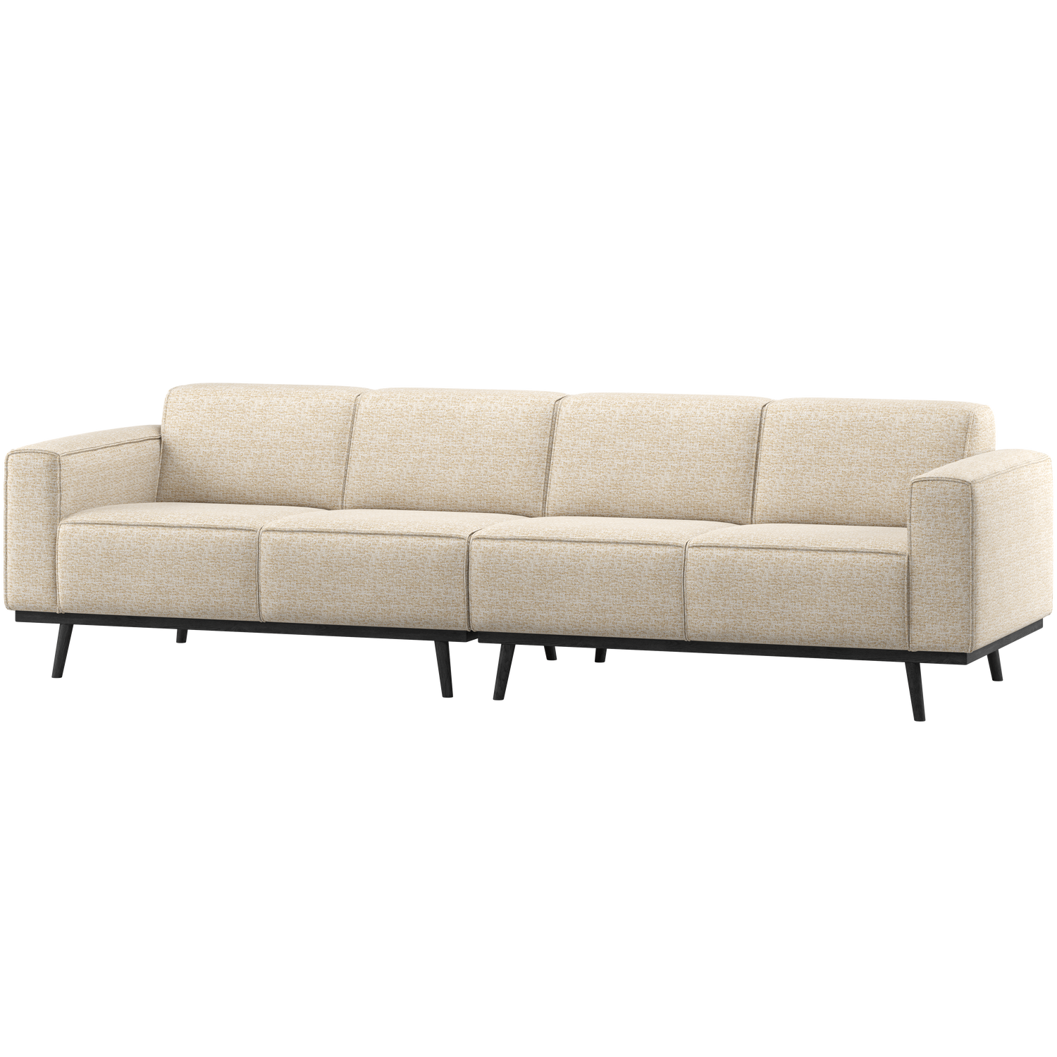 WOOOD Statement 3-Zits Bank 280 cm - Polyester - Beige Melange