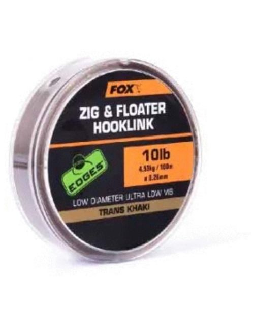 Fox Zig And Floater Hooklink Trans Khaki - Onderlijn