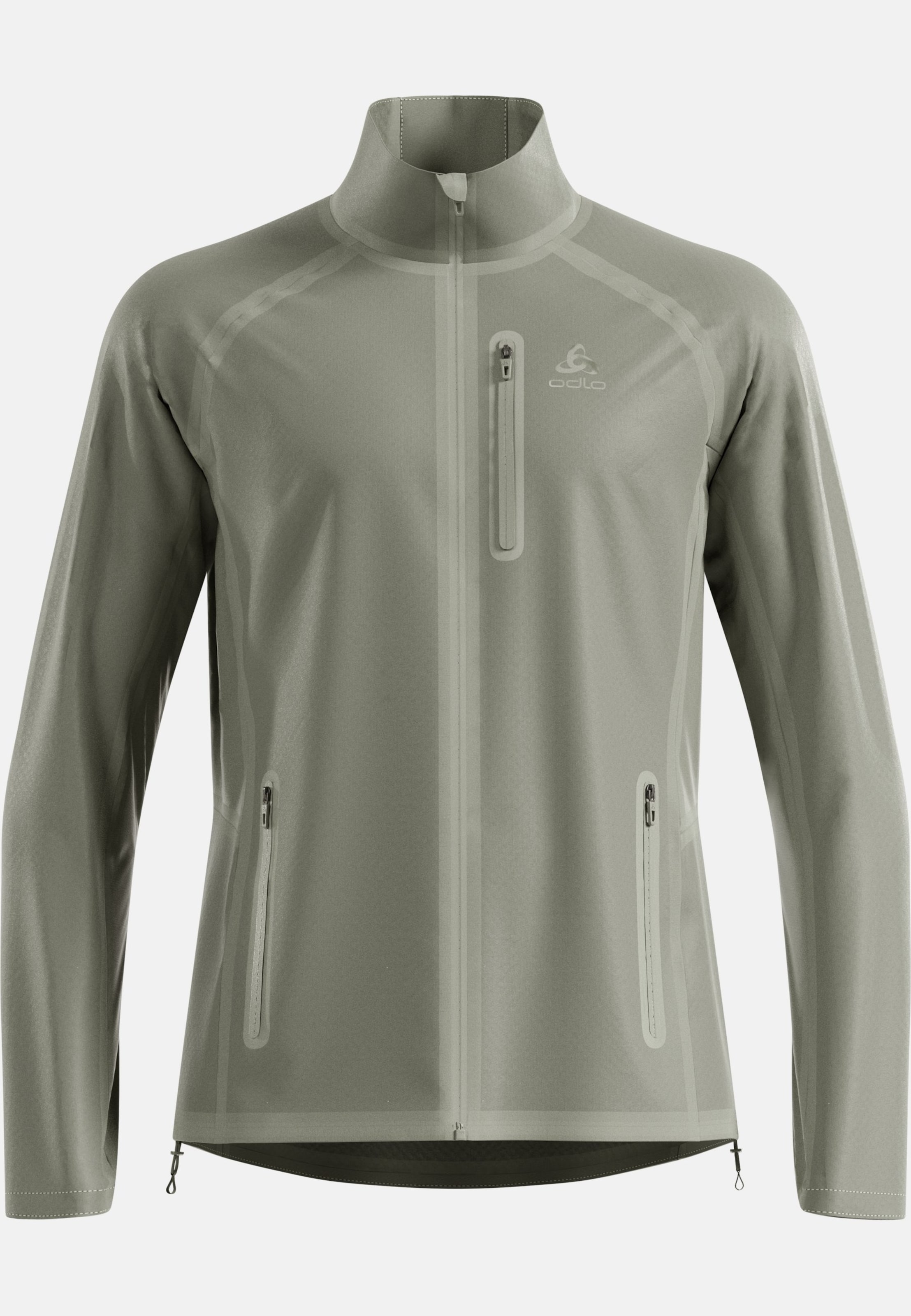 Isolierte und wasserdichte Zeroweight Dual Dry Langlaufjacke in shadow