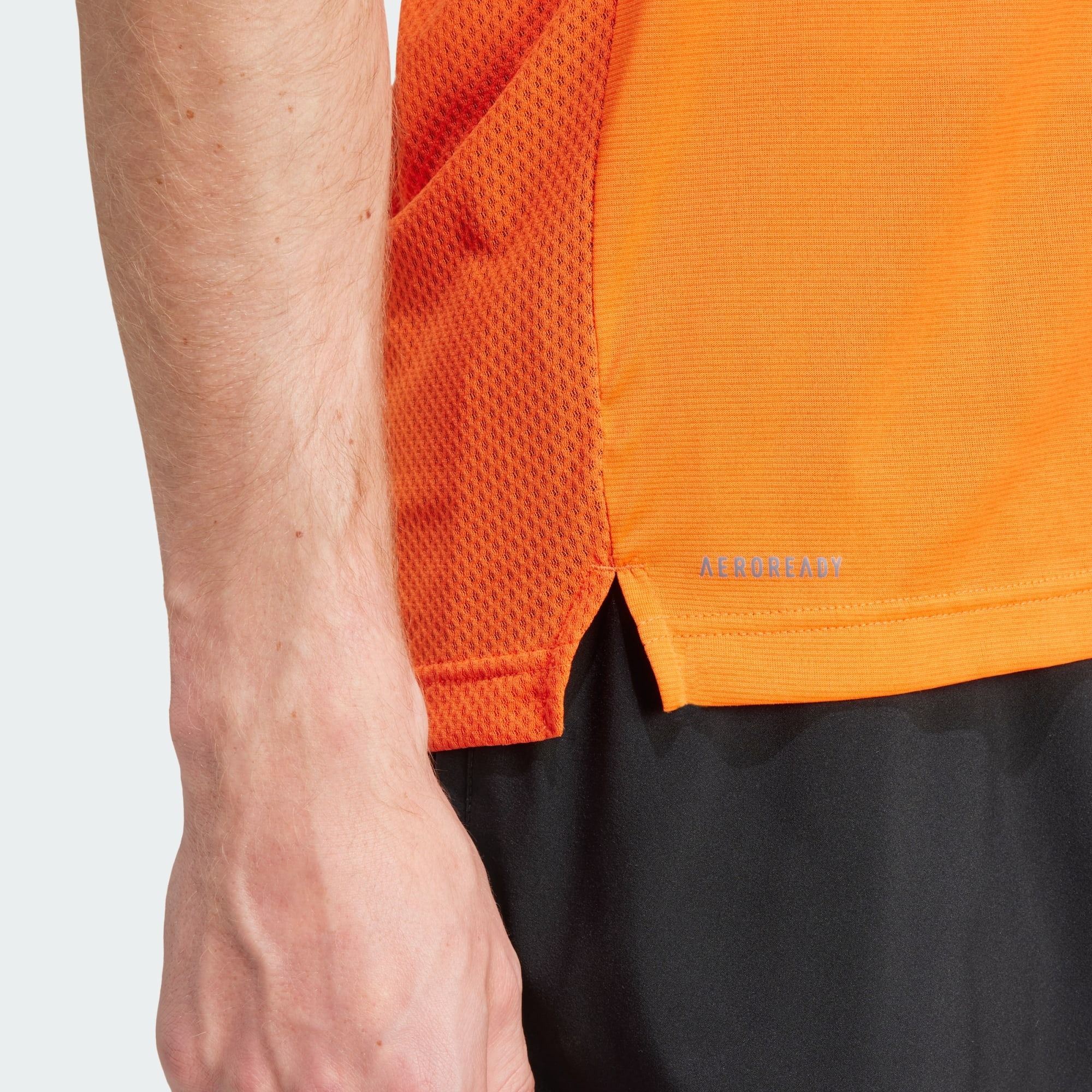 Terrex Agravic Trail Running T-Shirt Herre Semi Impact Orange/White