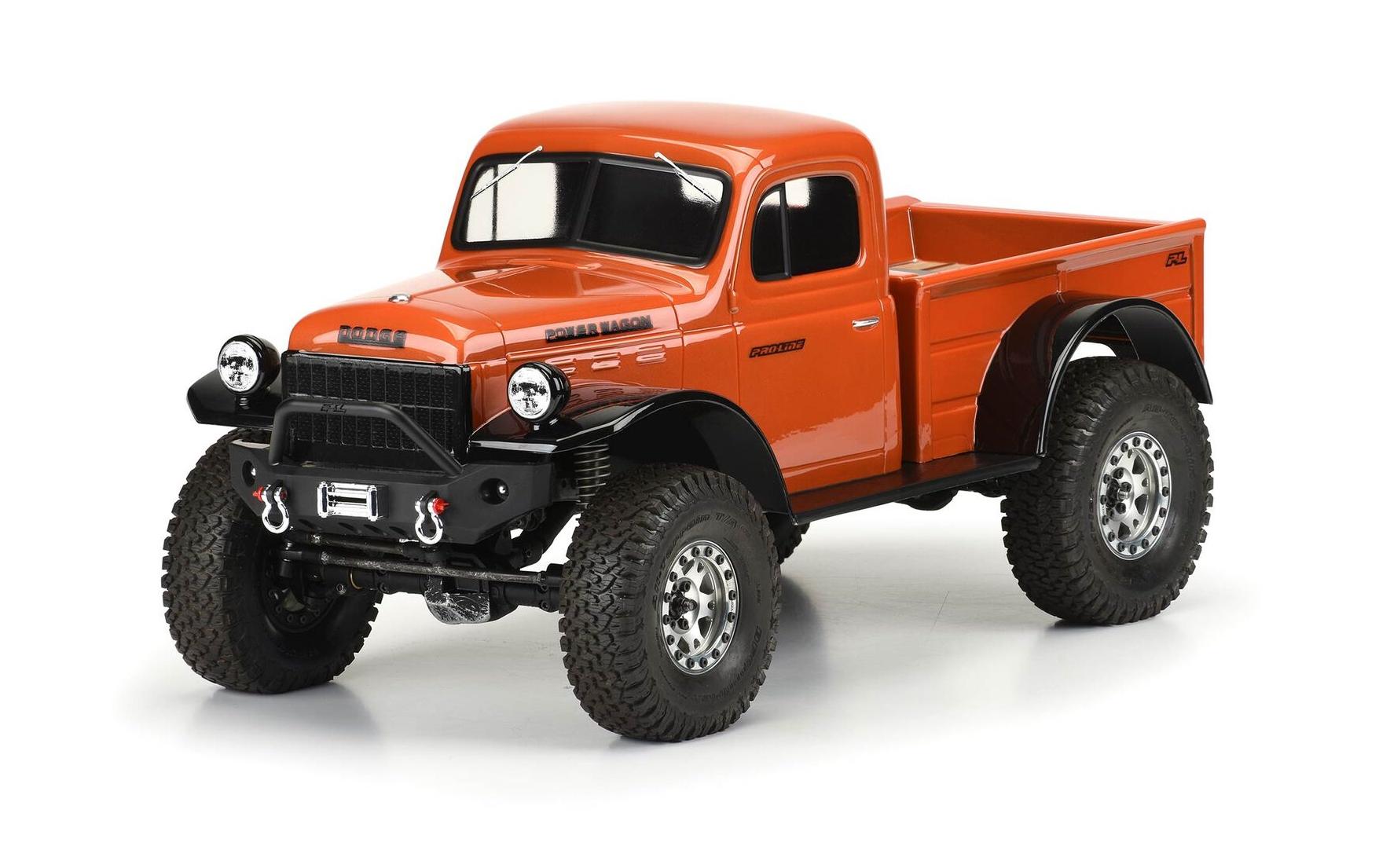 Karosserie Dodge Power Wagon 1946 unlackiert, 1:10Karosserie für Crawler mit 313 mm Radstand