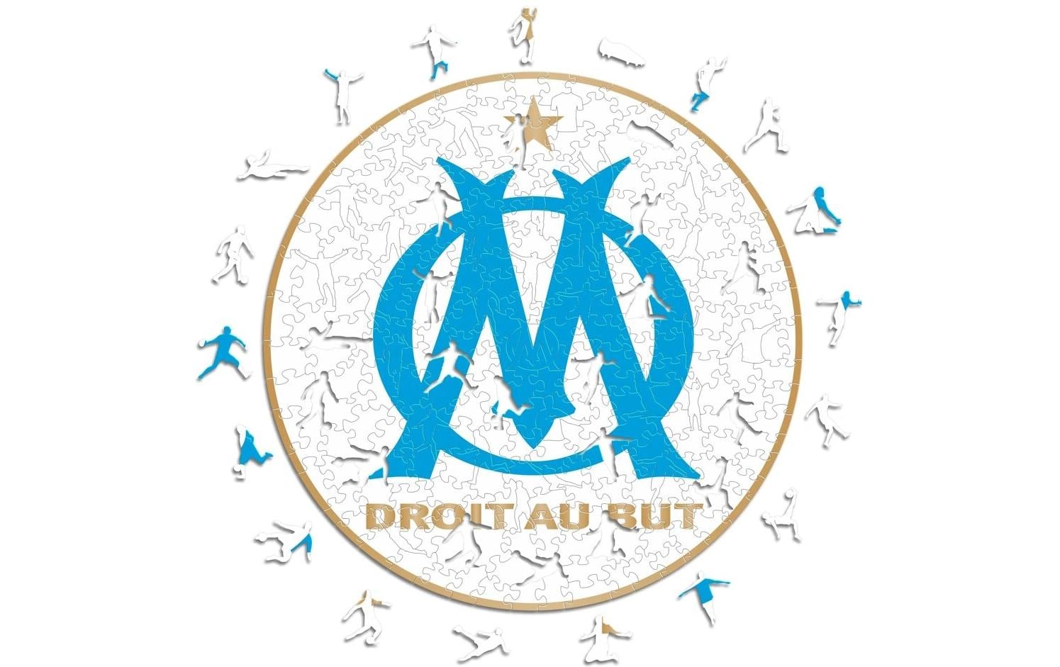 Olympique Marseille – LogoOffizielles Holzpuzzle, Grösse M