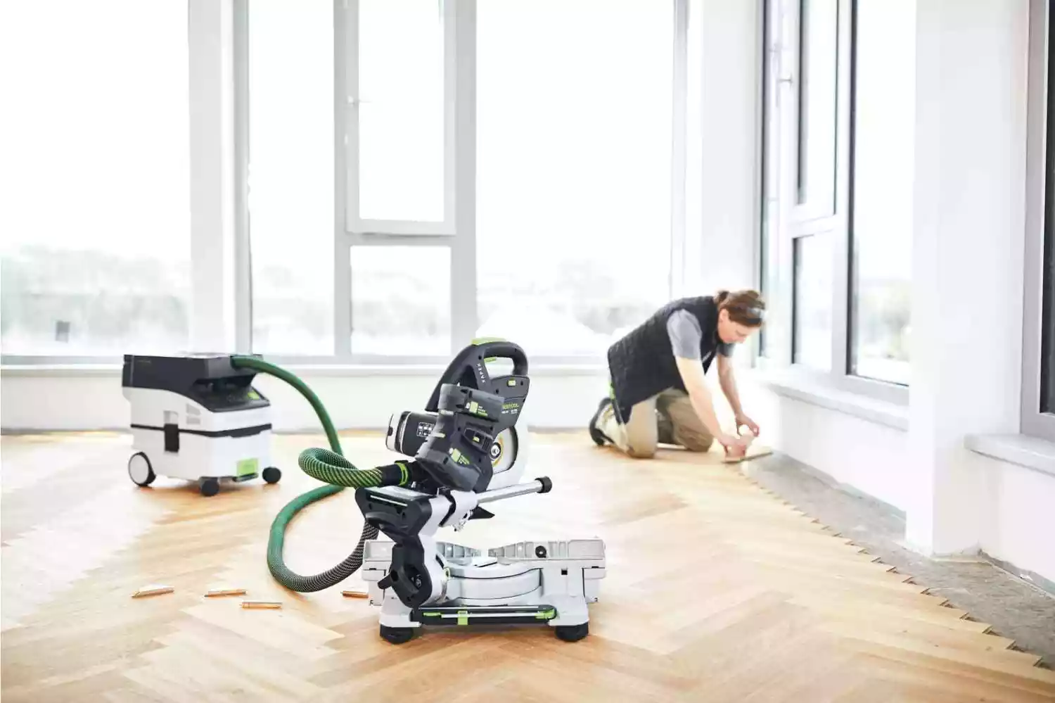 Festool CTMC MIDI I-Plus 36V (2x18V) Li-Ion accu stofzuiger set (4x 5,0Ah) in systainer - 3100l/min - Stofklasse M