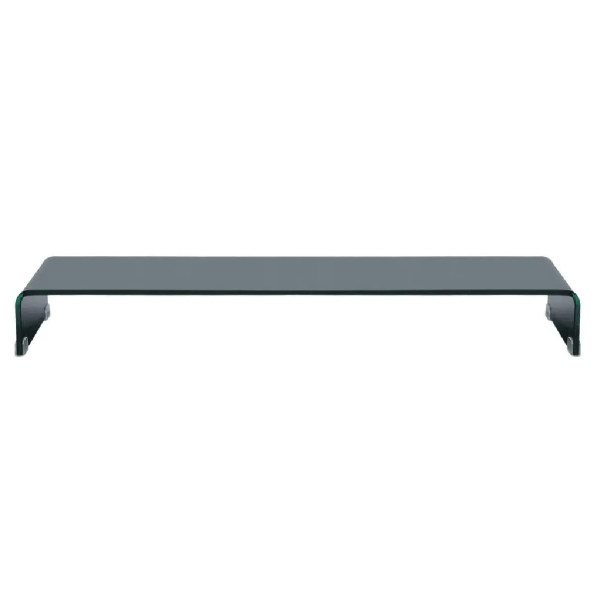 Helloshop26 Support Moniteur - Verre Noir