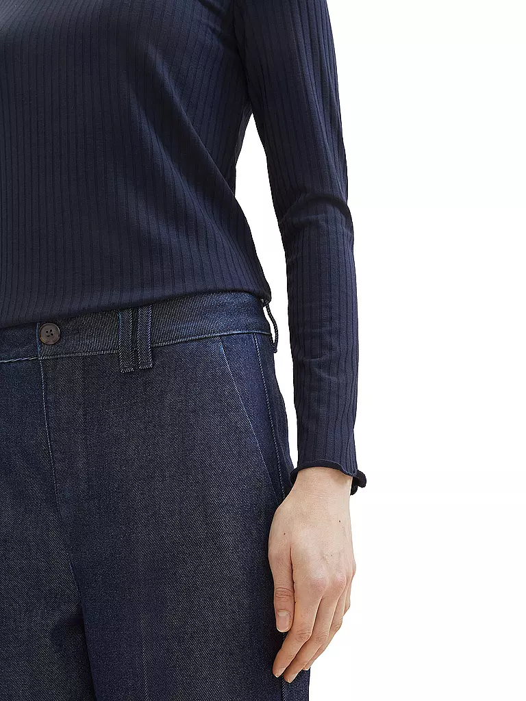TOM TAILOR Langarmshirt  blau