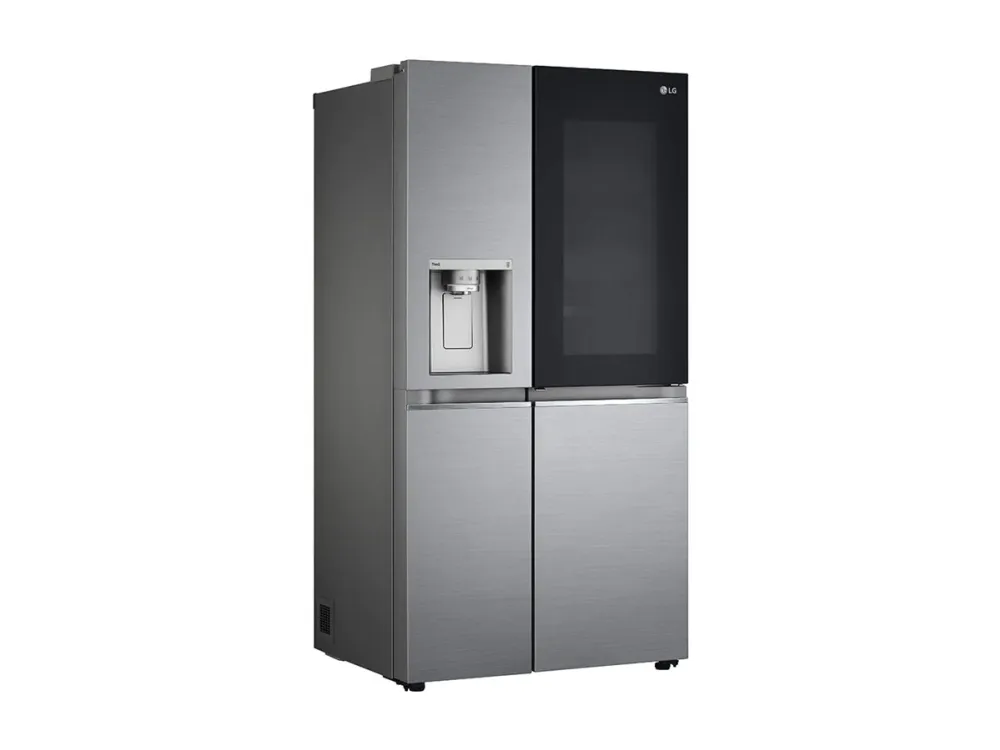 LG GSXV91PZAE - Køleskab/fryser - side-by-side med vanddispenser, isdispenser - Wi-Fi - bredde: 91.3 cm - dybde: 73.5 cm - højde: 179 cm - 635 liter - Klasse E - skinnende stål