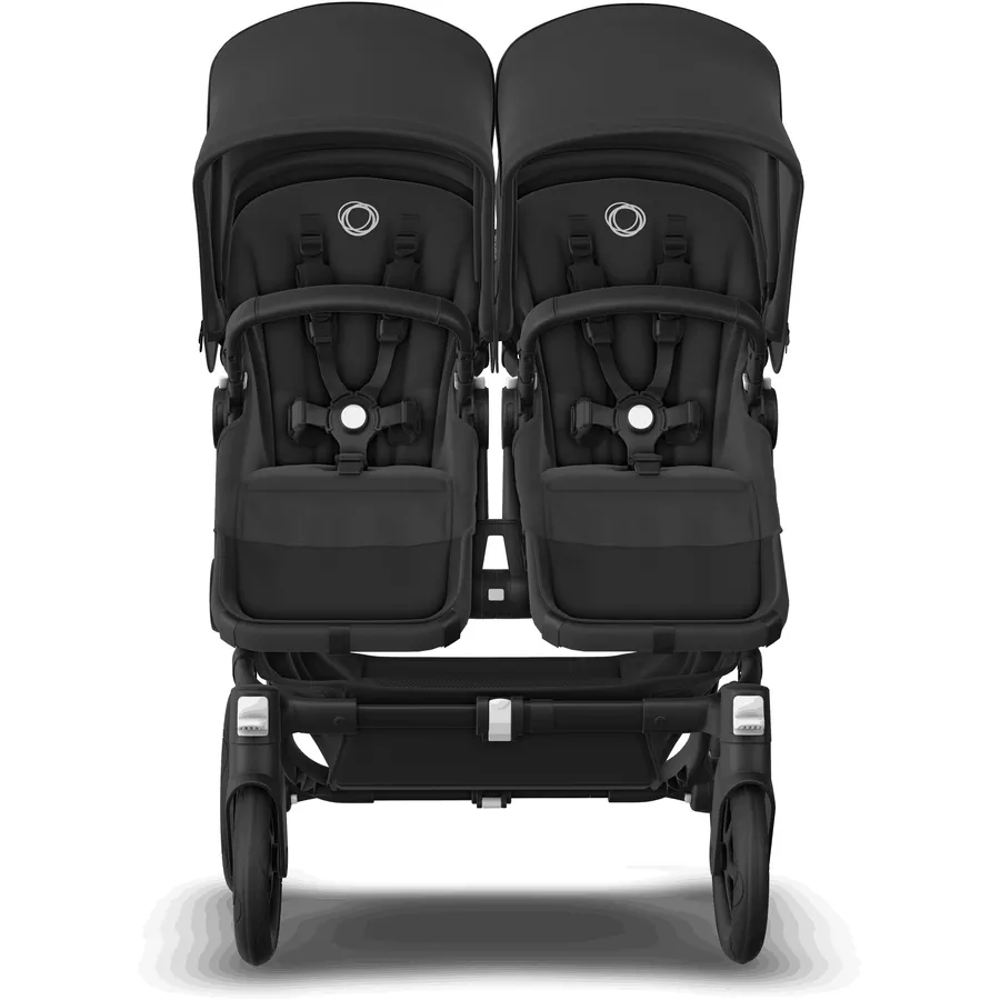 bugaboo Zwillingswagen Donkey 5 Twin Complete BlackMidnight Black