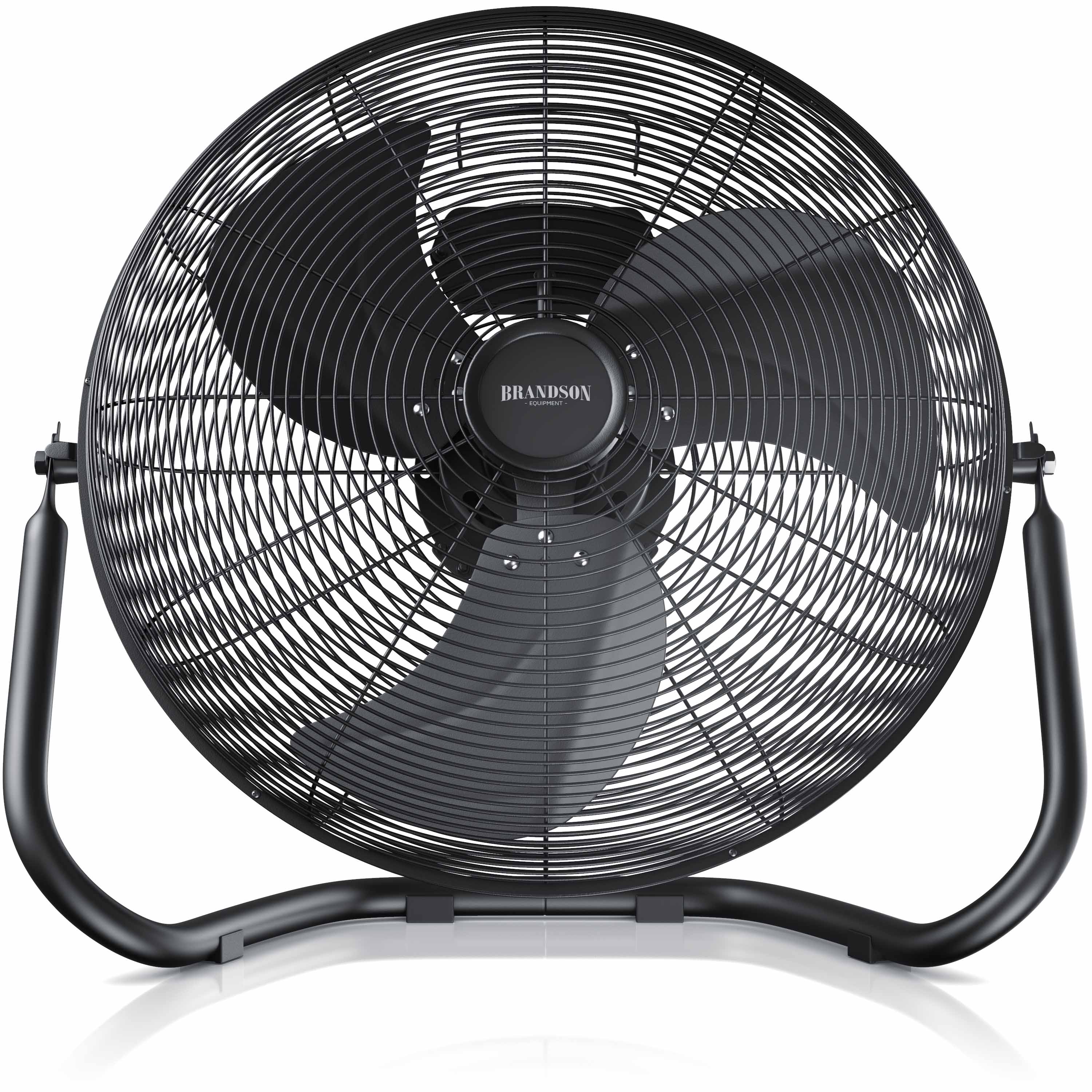 Brandson Windmaschine 48W, Ventilator, Bodenventilator Retro Design, Tischventilator, Standventilator 30cm, hoher Luftdurchsatz, stufenlos neigbar