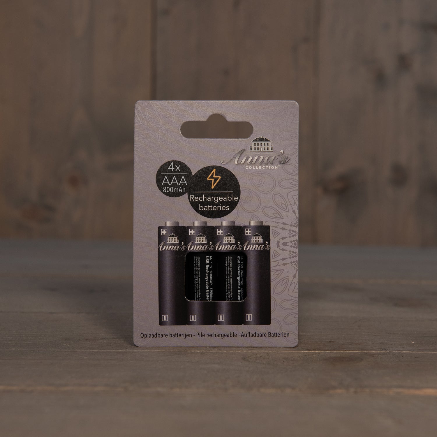 Anna's Collection oplaadbare batterij AA / AAA 4 stuks