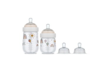 Starterset babyflessen Mepal Mio 4-delig - Sunshine & Rainbow