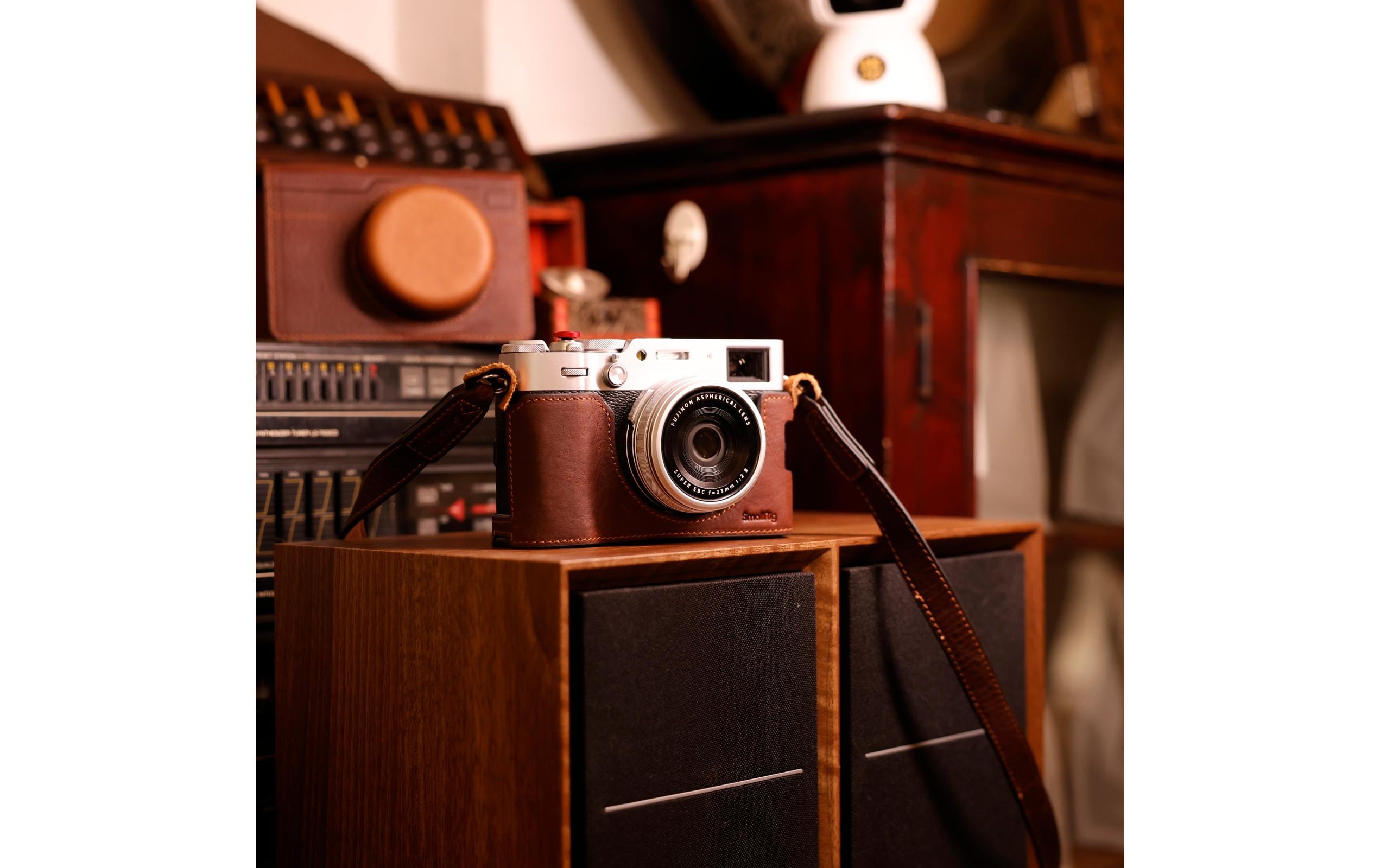 Transporttasche aus Leder für FUJIFILM X100VILeder-Schutzhülle für FUJIFILM X100VI