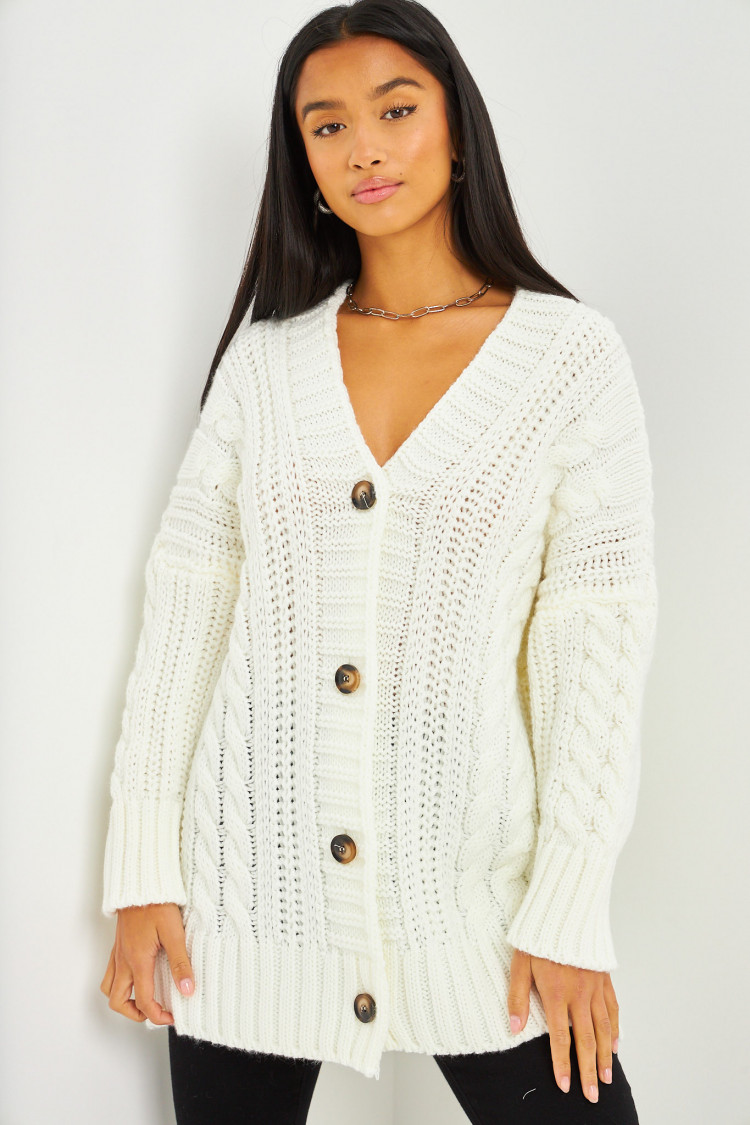 Gilet blanc oversize