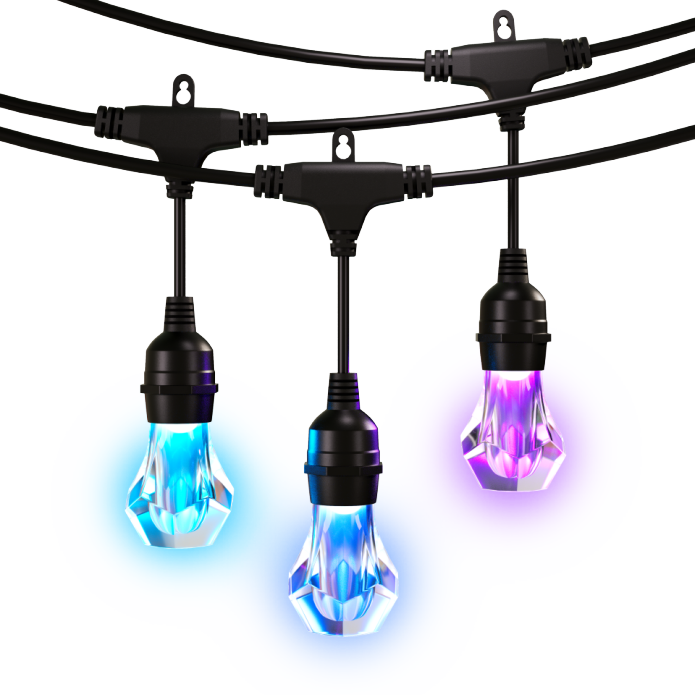 Nanoleaf - Essentials Matter Smart Multifarvet Udendørs Snorelys Startpakke 15m