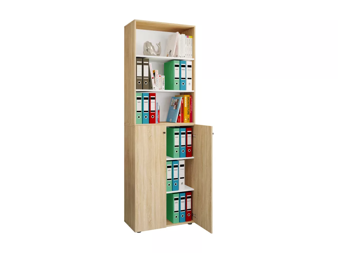 Armoire de bureau Armoire à dossiers Étagère Lona 6f