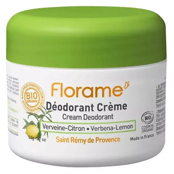 Florame Corps Déodorant Crème Verveine-Citron 50g