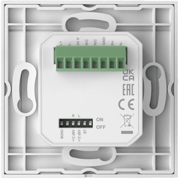 Audac WP220/W wandpaneel Bluetooth-ontvanger voor Audac-hardware