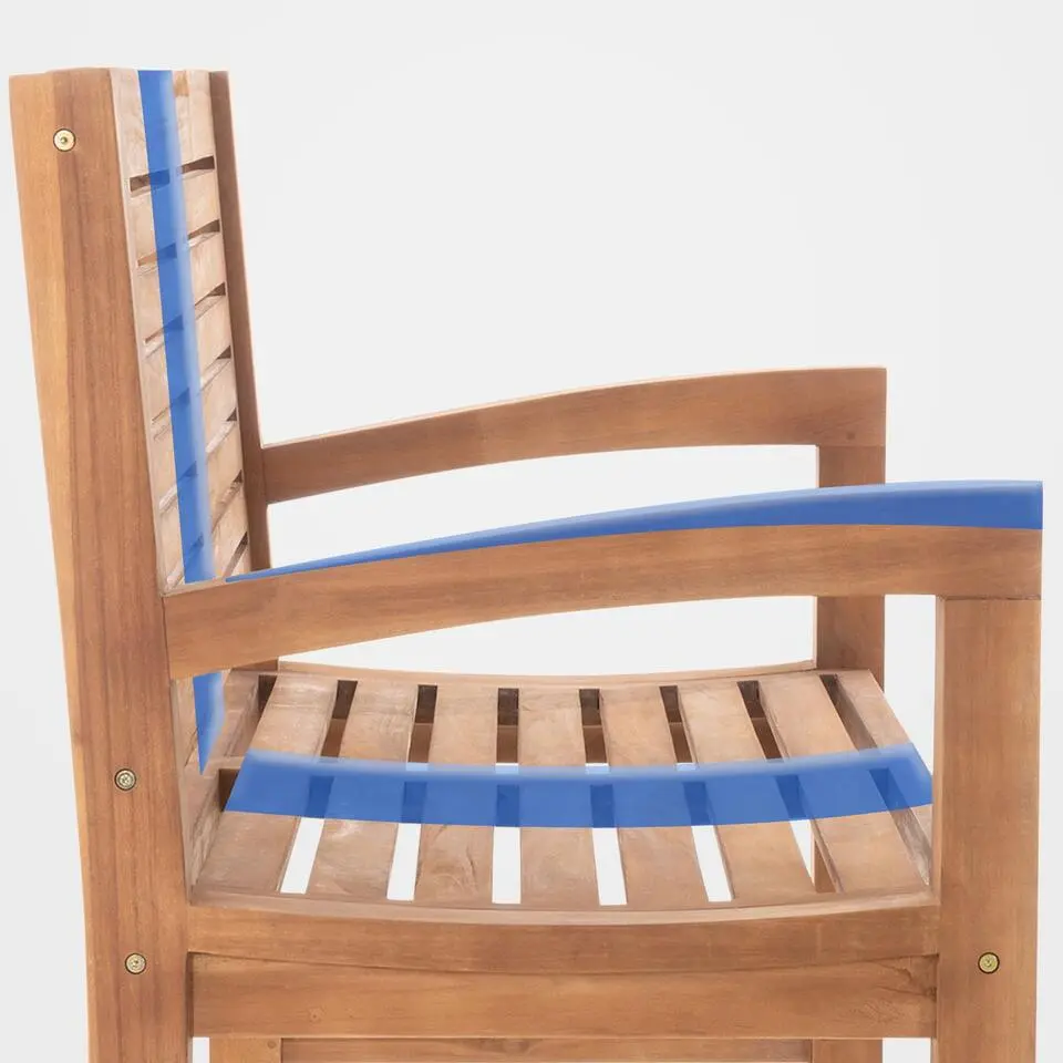 CLP Teakbank Halden 220 cm