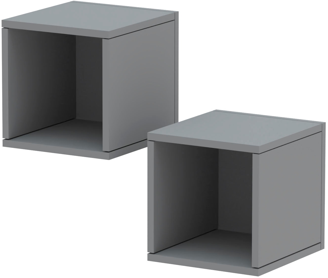 INOSIGN Wandregal »Infinity« Set, 2 kleine Würfelregale, 2 Stk. tlg. Würfelregal 2er-Set, Breite 28 cm, Höhe 29 cm