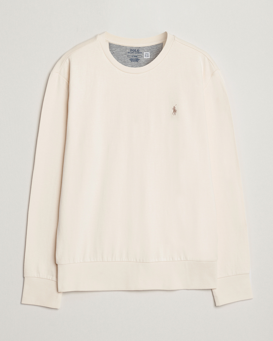 Polo Ralph Lauren Double Knitted Jersey Sweatshirt Guide Cream