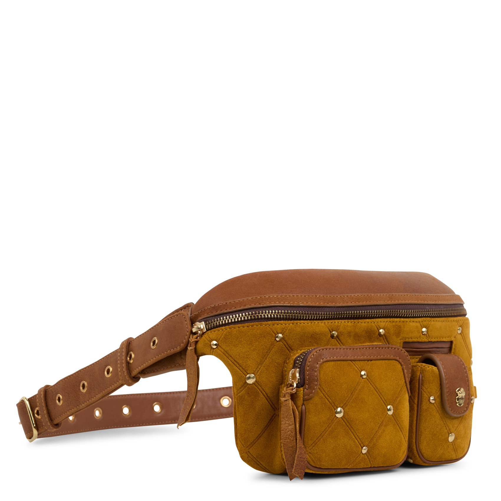 ROMEO - Sac bandoulière en cuir velours | Beige