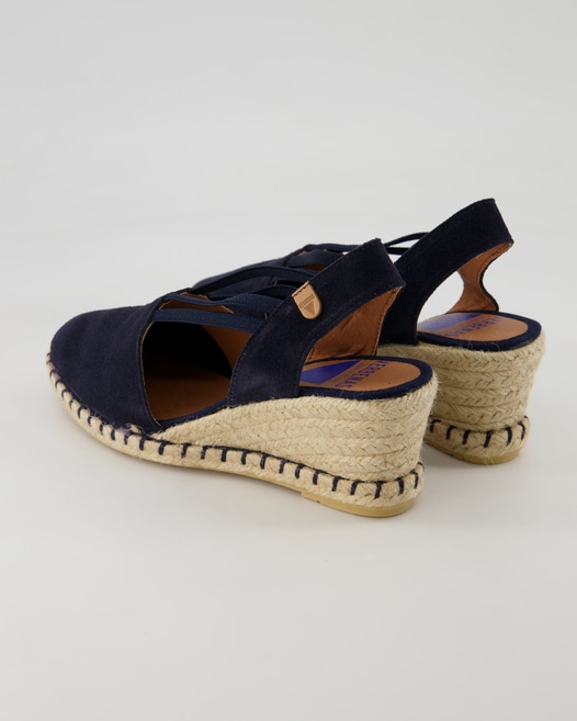 Verbenas Maika Serraje Wedges in Blau