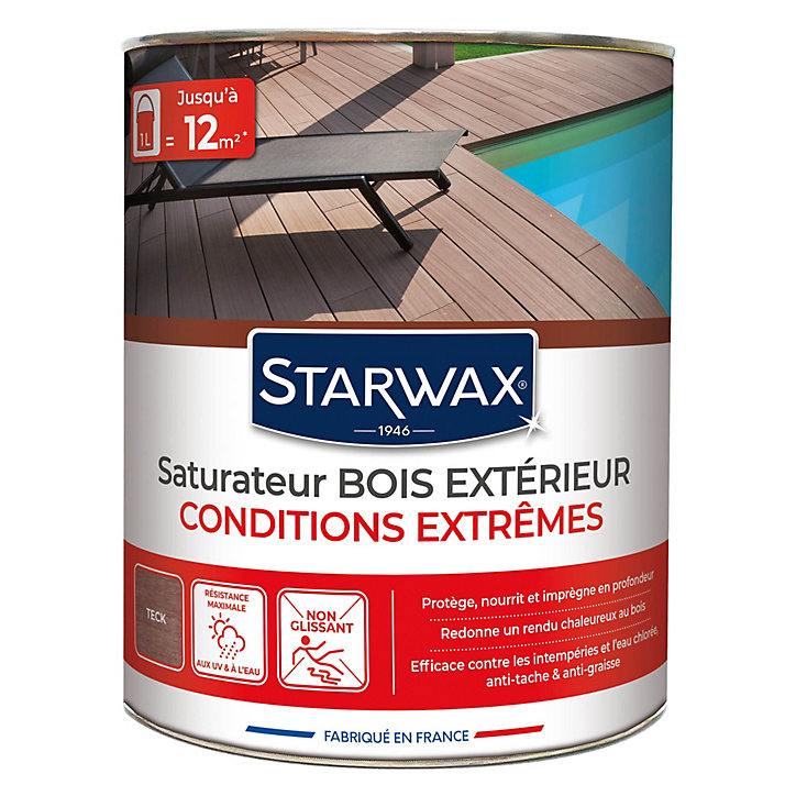 Saturateur extérieur haute protection couleur teck 1 L
