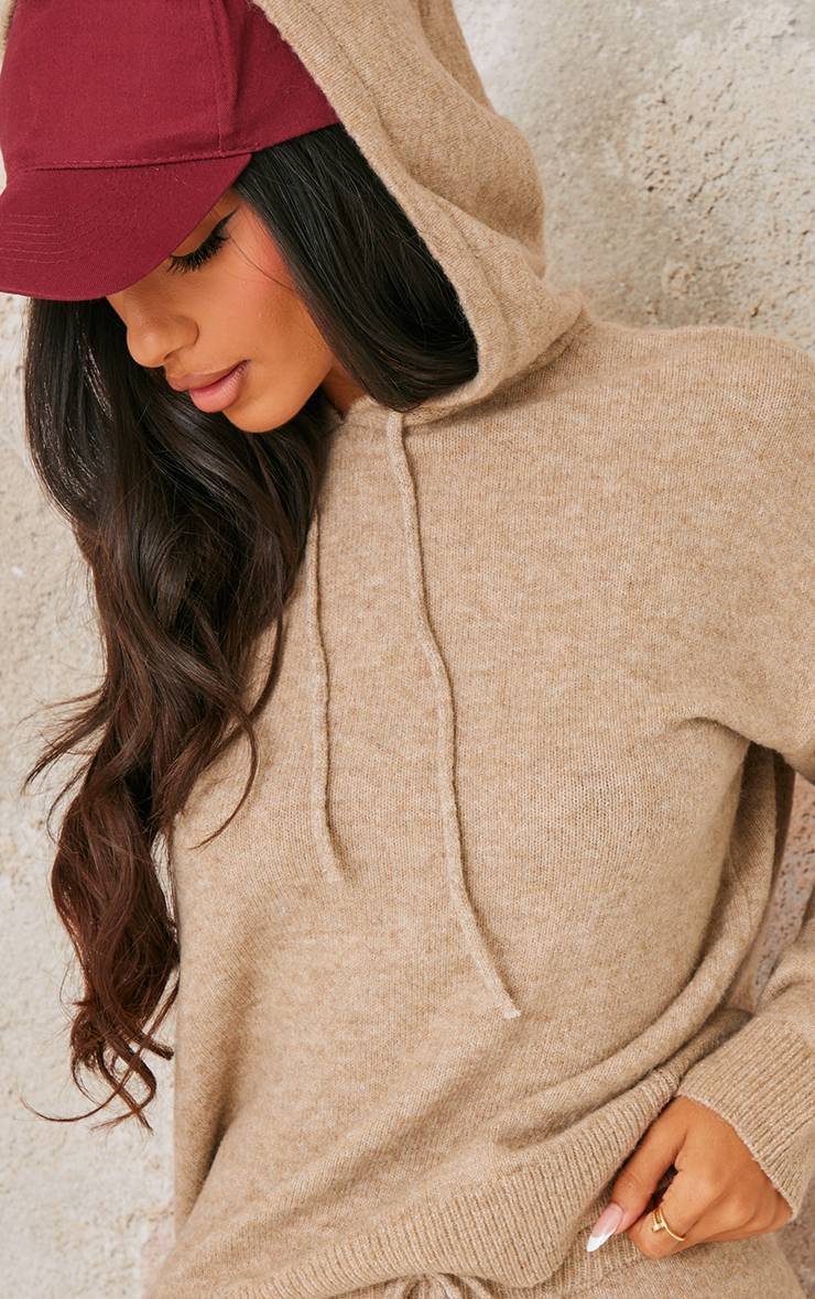 Gris Galet Sweat À Casynthétiqueche En Maille Petite