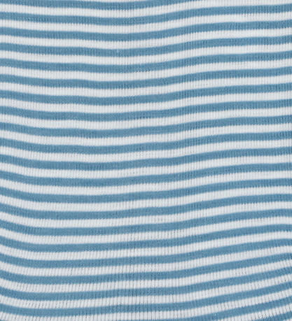 Joha Bluse - Rib - Wolle/Seide - Blau