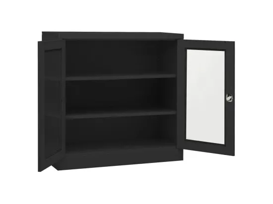Armoire de bureau Anthracite 90x40x90 Acier