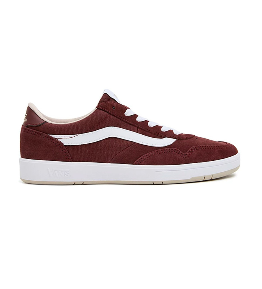 Tênis Vans UA Cruze Too CC de couro, cor bordô